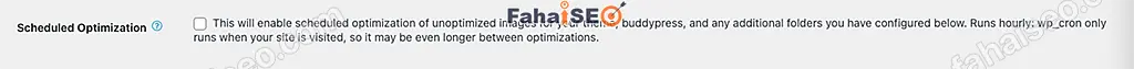 EWWW Image Optimizer插件使用教程 17 EWWW Image Optimizer插件设置:Scheduled Optimization